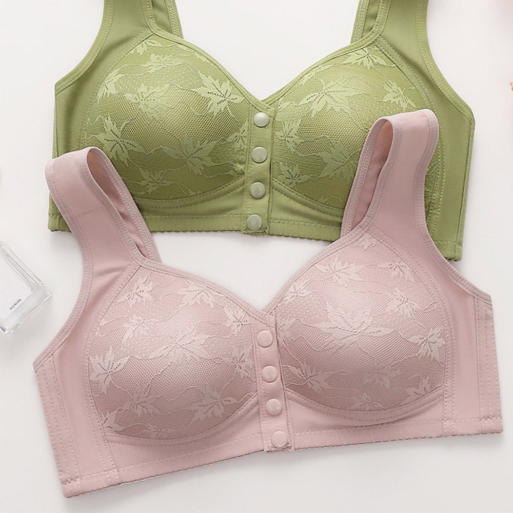 Cotton Bra Everyday - Reggiseno Sportivo Casual con Chiusura Frontale,