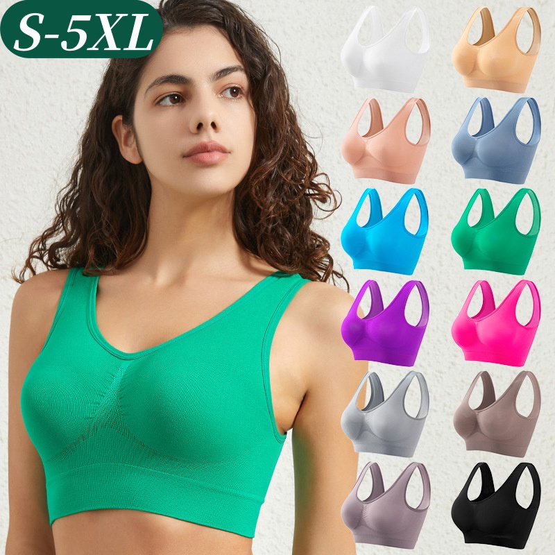T Shirt Bra Seamless - Reggiseno sportivo da donna senza cuciture