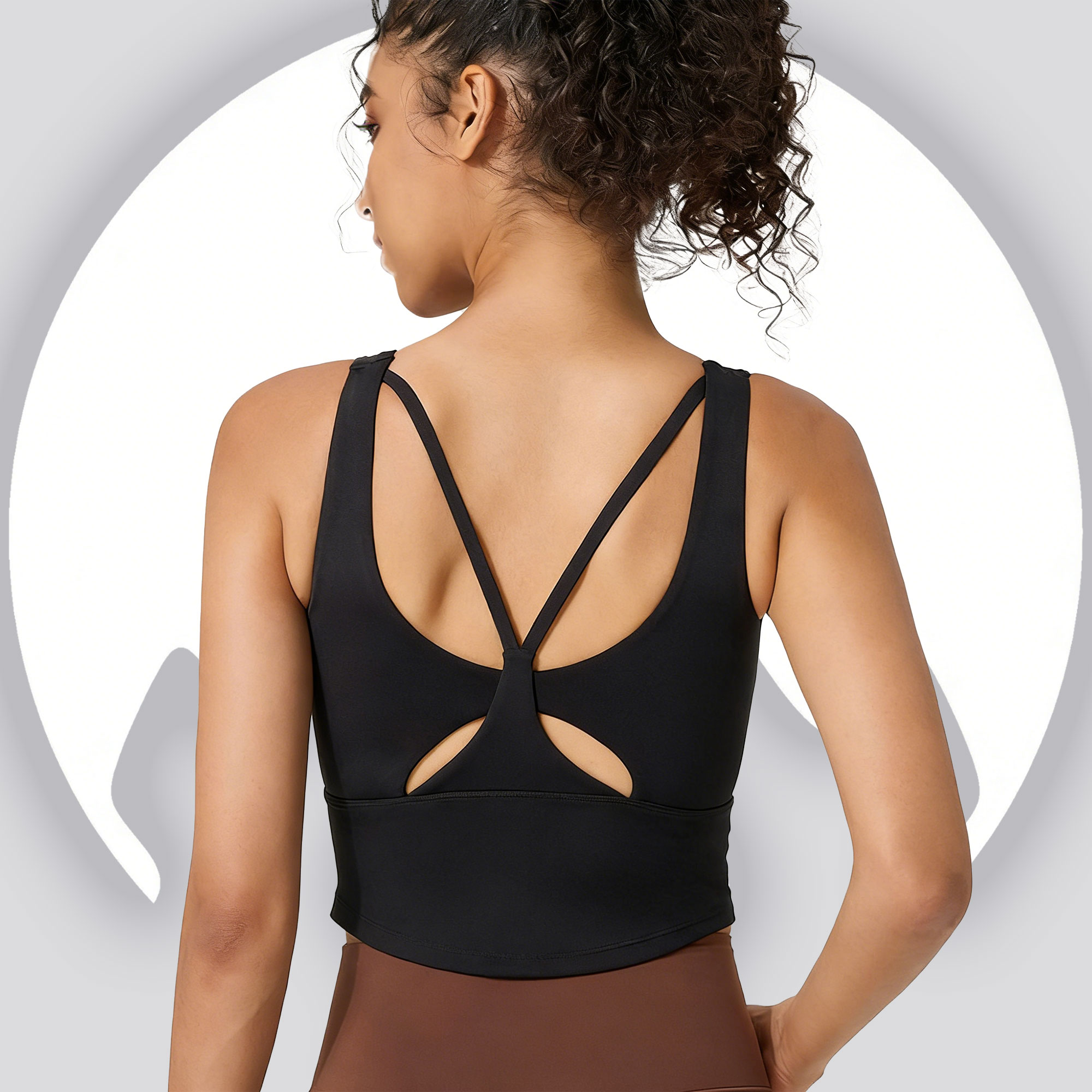 Sports Bra Racerback - Reggiseno Sportivo da Donna con Coppe